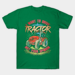 Farmer Drive Tractor T-Shirt